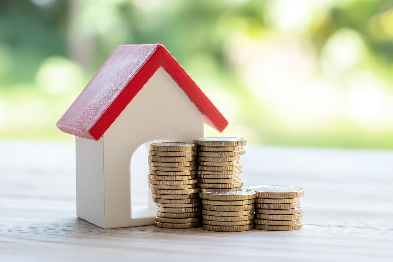 demo home with coins on the table